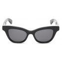 Alexander McQueen - Women's McQueen Cat-Eye Sunglasses - Black Smoke - Alexander McQueen Eyewear