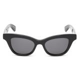 Alexander McQueen - Women's McQueen Cat-Eye Sunglasses - Black Smoke - Alexander McQueen Eyewear