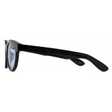 Alexander McQueen - McQueen Angled Pantos Sunglasses - Black Azure - Alexander McQueen Eyewear