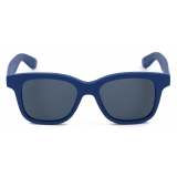 Alexander McQueen - Men's McQueen Angled Rectangular Sunglasses - Blue - Alexander McQueen Eyewear