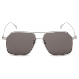 Alexander McQueen - Men's Skull Angle Caravan Sunglasses - Ruthenium Smoke - Alexander McQueen Eyewear