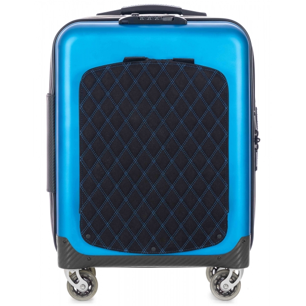 Avvenice - Aura - Aluminum and Carbon Fiber Trolley - Light Blue - Handmade in Italy - Exclusive Luxury Collection