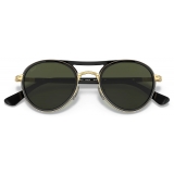Persol - PO2485S - Gold/Black / Green - Sunglasses - Persol Eyewear