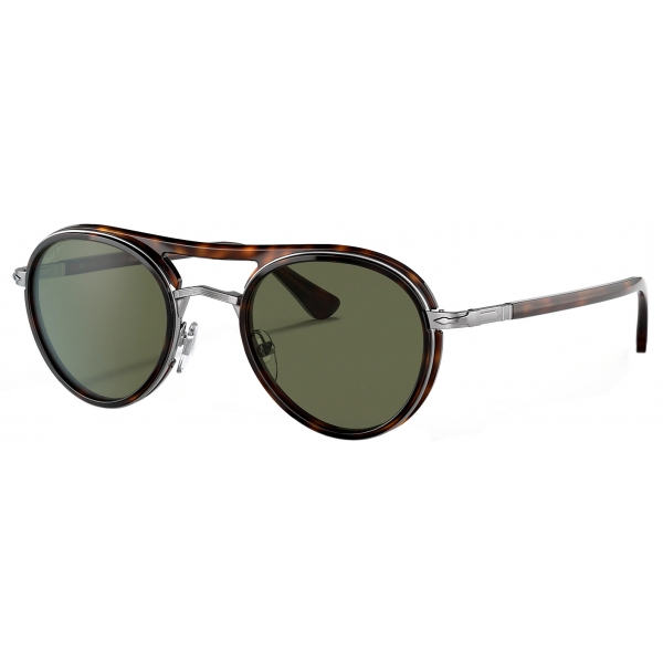 Persol - PO2485S - Gunmetal/Havana / Green Polar - Sunglasses - Persol Eyewear