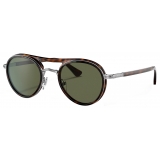 Persol - PO2485S - Gunmetal/Havana / Green Polar - Sunglasses - Persol Eyewear