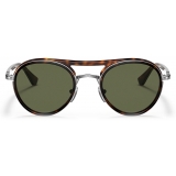 Persol - PO2485S - Gunmetal/Havana / Green Polar - Sunglasses - Persol Eyewear