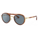 Persol - PO2485S - Terra di Siena / Azzurro - Occhiali da Sole - Persol Eyewear