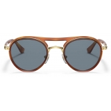 Persol - PO2485S - Terra di Siena / Azzurro - Occhiali da Sole - Persol Eyewear