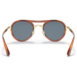 Persol - PO2485S - Terra di Siena / Azzurro - Occhiali da Sole - Persol Eyewear