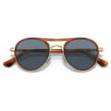 Persol - PO2485S - Terra di Siena / Azzurro - Occhiali da Sole - Persol Eyewear