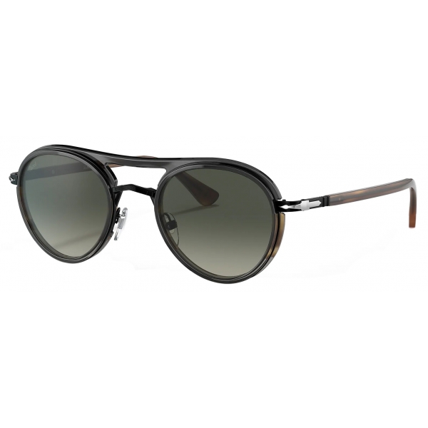 Persol - PO2485S - Black Striped Brown/Grey / Grey Gradient - Sunglasses - Persol Eyewear