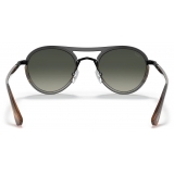 Persol - PO2485S - Black Striped Brown/Grey / Grey Gradient - Sunglasses - Persol Eyewear