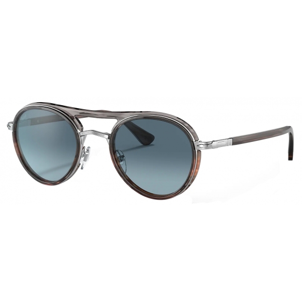 Persol - PO2485S - Striped Grey Gradient Striped Brown / Blue Gradient - Sunglasses - Persol Eyewear