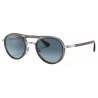Persol - PO2485S - Striped Grey Gradient Striped Brown / Blue Gradient - Sunglasses - Persol Eyewear