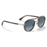 Persol - PO2485S - Striped Grey Gradient Striped Brown / Blue Gradient - Sunglasses - Persol Eyewear