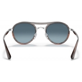 Persol - PO2485S - Striped Grey Gradient Striped Brown / Blue Gradient - Sunglasses - Persol Eyewear