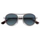 Persol - PO2485S - Grigio Striato Sfumato Marrone Striato / Blu Sfumato - Occhiali da Sole - Persol Eyewear