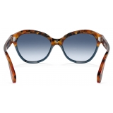 Persol - PO0582S - Marrone Tartarugato - Blu Opale / Blu Sfumato Grigio - Occhiali da Sole - Persol Eyewear