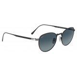 Persol - PO5002ST - Matte Black / Blue Gradient - Sunglasses - Persol Eyewear