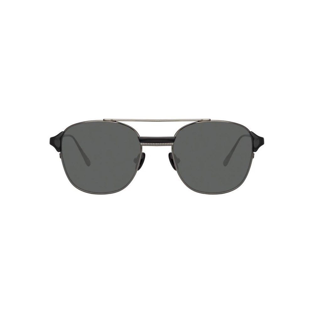 Linda Farrow - Reed Square Sunglasses in Nickel - LFL1042C3SUN - Linda ...