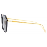 Linda Farrow - Occhiali da Sole Angolare Reynolds in Nero - LFL1052C2SUN - Linda Farrow Eyewear