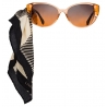 Linda Farrow - Occhiali da Sole Cat-Eye Sarandon in Arancione - LFL986C5SUN - Linda Farrow Eyewear