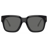 Linda Farrow - Seymour D-Frame Sunglasses in Black - LFL1050C1SUN - Linda Farrow Eyewear