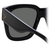 Linda Farrow - Seymour D-Frame Sunglasses in Black - LFL1050C1SUN - Linda Farrow Eyewear