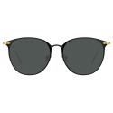 Linda Farrow - Sophia Oval A Sunglasses in Black - LF45AC4SUN - Linda Farrow Eyewear