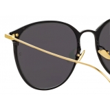 Linda Farrow - Sophia Oval A Sunglasses in Black - LF45AC4SUN - Linda Farrow Eyewear