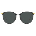 Linda Farrow - Sophia Oval Sunglasses in Black - LF45C5SUN - Linda Farrow Eyewear