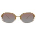 Linda Farrow - Tyler Angular Sunglasses in Ash - LFL1084C3SUN - Linda Farrow Eyewear