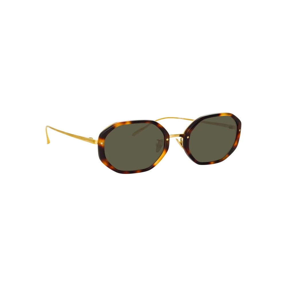 Linda Farrow - Tyler Angular Sunglasses in Tortoiseshell - LFL1084C2SUN ...