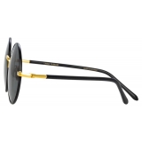 Linda Farrow - Welch Round Sunglasses in Black - LFL983C1SUN - Linda Farrow Eyewear