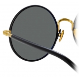 Linda Farrow - Welch Round Sunglasses in Black - LFL983C1SUN - Linda Farrow Eyewear