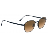 Persol - PO5004ST - Blu Navy Spazzolato / Marrone Sfumato - Occhiali da Sole - Persol Eyewear