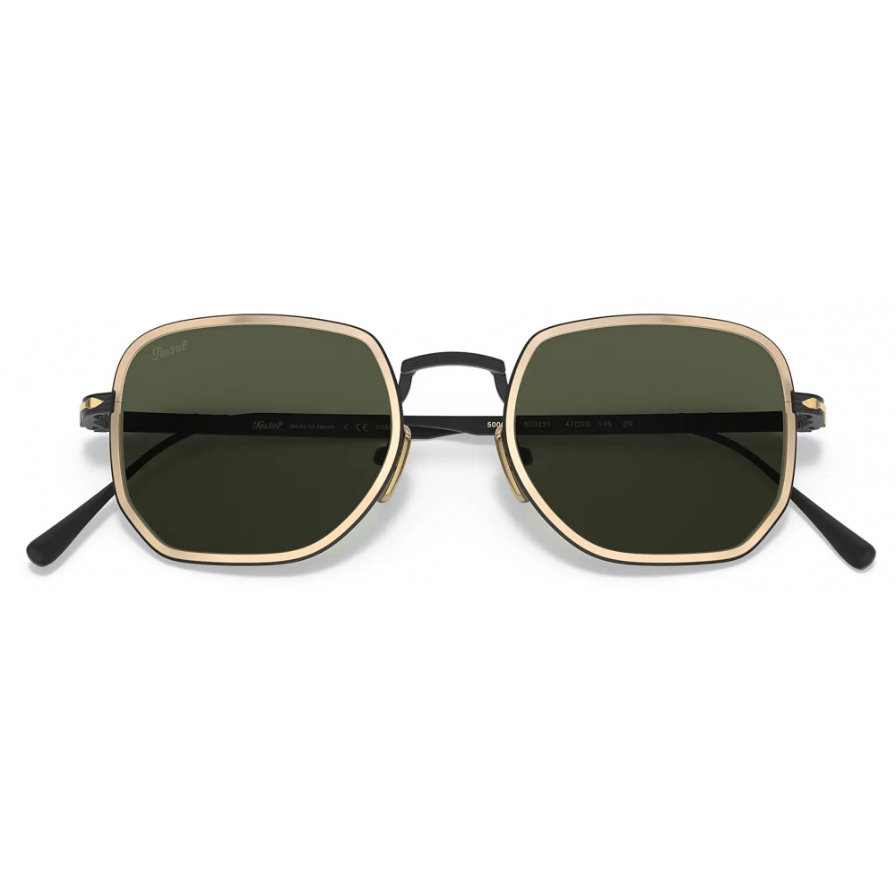 Persol - PO5006ST - Black/Gold / Green - Sunglasses - Persol Eyewear ...