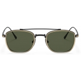 Persol - PO5005ST - Black/Gold / Green - Sunglasses - Persol Eyewear