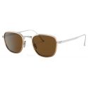 Persol - PO5007ST - Silver/Gold / Polarized Brown - Sunglasses - Persol Eyewear