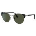 Persol - PO3280S - Nero/Argento / Verde - Occhiali da Sole - Persol Eyewear