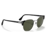 Persol - PO3280S - Nero/Argento / Verde - Occhiali da Sole - Persol Eyewear