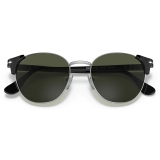 Persol - PO3280S - Black/Silver / Green - Sunglasses - Persol Eyewear