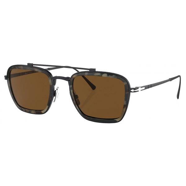 Persol - PO5012ST - Nero / Polarizzata Marrone - Occhiali da Sole - Persol Eyewear