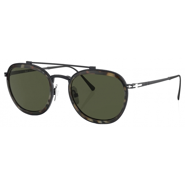 Persol - PO5008ST - Black / Green - Sunglasses - Persol Eyewear