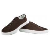 Viola Milano - Viola Sport Club Sneakers - Chocolate - Handmade in Italy - Luxury Exclusive Collection