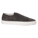 Viola Milano - Viola Sport Club Sneakers - Grigio Suede - Handmade in Italy - Luxury Exclusive Collection