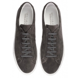 Viola Milano - Viola Sport Club Sneakers - Grigio Suede - Handmade in Italy - Luxury Exclusive Collection