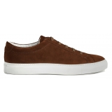 Viola Milano - Viola Sport Club Sneakers - Polo Brown Suede - Handmade in Italy - Luxury Exclusive Collection