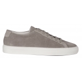 Viola Milano - Viola Sport Club Sneakers - Camoscio Polo Grigio - Handmade in Italy - Luxury Exclusive Collection