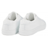 Viola Milano - Viola Sport Club Sneakers - White Leather - Handmade in Italy - Luxury Exclusive Collection